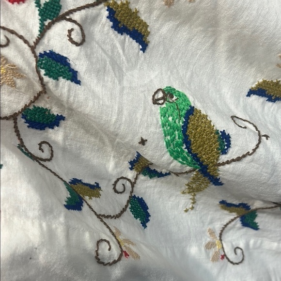 FARM Rio Cream Sleeveless embroidered Pitanga Embroidery Maxi Dress large - Picture 5 of 10